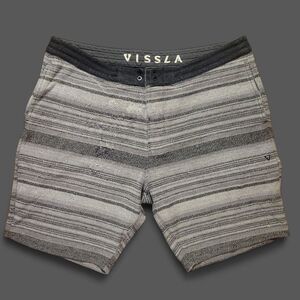 Vissla Striped Gray Shorts